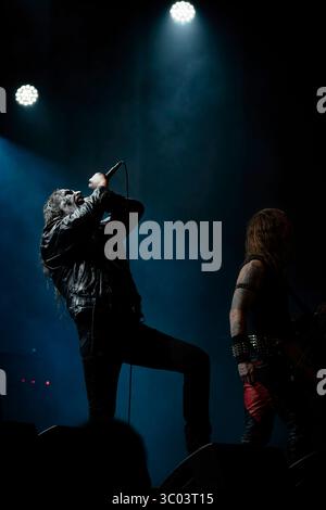 1er mai 2021, Norvège : Bergen, Norvège. 01 mai 2021. Le groupe de black metal norvégien Gaahls Wyrd donne un concert à l'USF Veftet dans le cadre de Beyond the Gates Winter sessions vol. 1 à Bergen. Ici le chanteur Gaahl est vu en direct sur scène., Credit :Jarle H. Moe / ZUMA Press (Credit image : © Jarle H. Moe/Gonzales photo via ZUMA Press) Banque D'Images