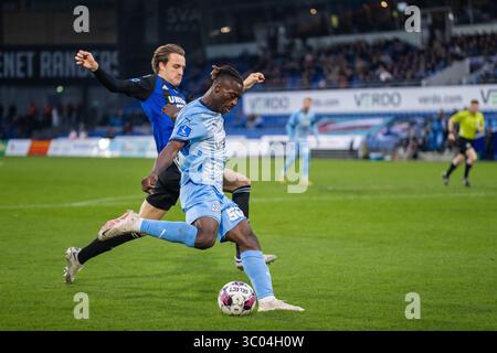 29 octobre 2022, Danemark, Randers : Randers, Danemark. 29 octobre 2022. Stephen Odey (90) de Randers FC vu lors du match de Superliga 3F entre Randers FC et FC Copenhague au Cepheus Park à Randers., Credit :Balazs Popal / ZUMA Press (Credit image : © Balazs Popal/Gonzales photo via ZUMA Press) Banque D'Images