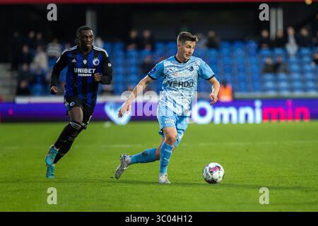 29 octobre 2022, Danemark, Randers : Randers, Danemark. 29 octobre 2022. Lasse Berg Johnsen (6) de Randers FC vu lors du match de Superliga 3F entre Randers FC et FC Copenhague au Cepheus Park à Randers., Credit :Balazs Popal / ZUMA Press (Credit image : © Balazs Popal/Gonzales photo via ZUMA Press) Banque D'Images