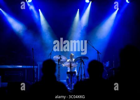 17 novembre 2016 - Bergen, Angleterre, Norvège - le compositeur et batteur Kim VÃ–GE Furuhaug donne un concert live avec son projet solo Super Heavy Metal à l'USF Verftet à Bergen. Norvège, 17.11.2016. (Crédit image : © Jarle H. Moe/Gonzales photo via ZUMA Press) Banque D'Images