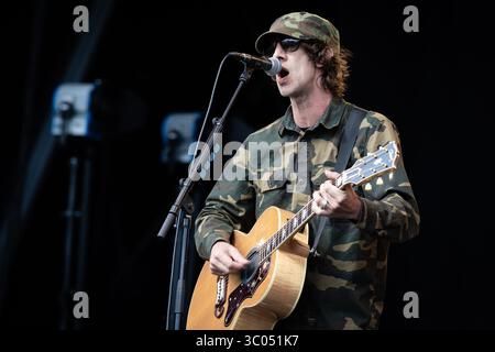 1er juin 2019, Danemark, Kvaerndrup : Kvaerndrup, Danemark. 01 juin 2019. Le chanteur, auteur-compositeur et musicien anglais Richard Ashcroft donne un concert lors du festival de musique danois Heartland Festival 2019., Credit :Thomas Rungstrom / ZUMA Press (Credit image : © Thomas Rungstrom/Gonzales photo via ZUMA Press) Banque D'Images