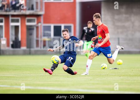 24 juin 2021, Danemark : Frederiksberg, Danemark. 24 juin 2021. Karlo Bartolec (17 ans) du FC Copenhague vu lors d'un match test entre le FC Copenhague et Hvidovre IF au centre d'entraînement du FC Copenhague à Frederiksberg, Danemark., Credit :Dejan Obretkovic / ZUMA Press (Credit image : © Dejan Obretkovic/Gonzales photo via ZUMA Press) Banque D'Images