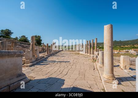 Ruines antiques de Patara, une ville côtière lycienne historique dans le sud-ouest de la Turquie Banque D'Images
