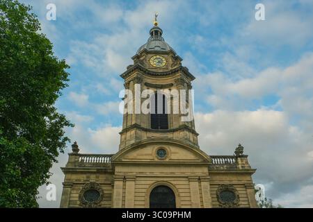 Cathédrale de Birmingham (cathédrale Saint-Philippe) tour de l'horloge, Angleterre Banque D'Images