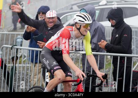 Saint Aventin, France. 19 juillet 2025. Louis Barré d'Intermarché - Wanty lors du Tour de France 2025, épreuve cycliste UCI WorldTour, étape 14, Pau - Luchon-Superbagnères (182, 6 km) le 19 juillet 2025 à Saint-Aventin, France - photo Laurent Lairys/DPPI crédit : DPPI Media/Alamy Live News Banque D'Images