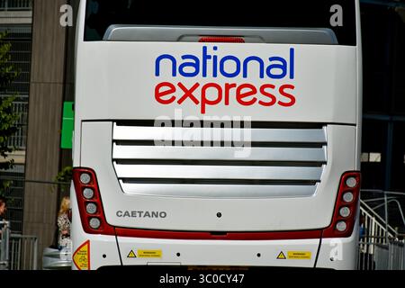 Bus National Express à Bristol, Royaume-Uni Banque D'Images