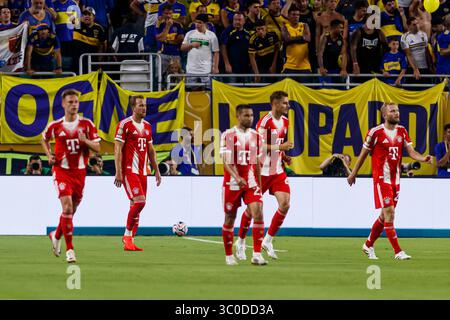 Miami, Floride - 20 juin : Harry Kane du Bayern Munchen célèbre son but lors du match de la Coupe du monde des clubs FIFA 2025 entre le FC Bayern Munchen et le BOC Banque D'Images