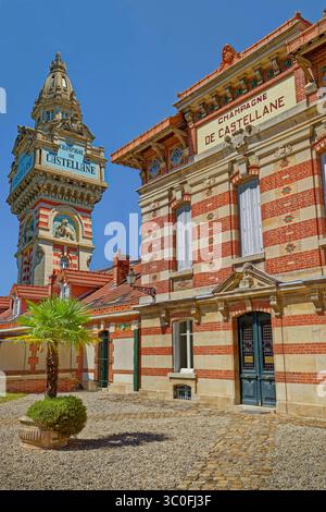 Maison du Champagne de Castellane, qui fait maintenant partie du Groupe Laurent-Perrier à Epernay près de Reims dans la région Champagne du Nord de la France. Banque D'Images