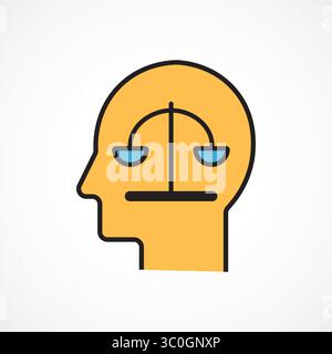 Icône éthique IA – icône de couleur morale et réglementation de l'intelligence artificielle, signe d'illustration vectorielle. Symbole, illustration du logo. Graphiques vectoriels Illustration de Vecteur