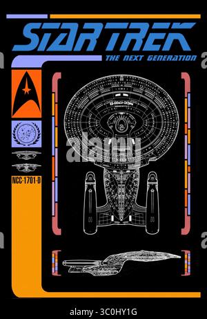 STAR TREK : THE NEXT GENERATION (1987), RÉALISÉ PAR ROB BOWMAN, JONATHAN FRAKES, ROBERT SCHEERER ET GABRIELLE BEAUMONT. Crédit : PARAMOUNT TÉLÉVISION / album Banque D'Images