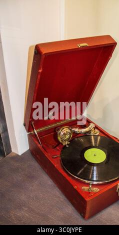 Vieux disque vinyle vintage Banque D'Images