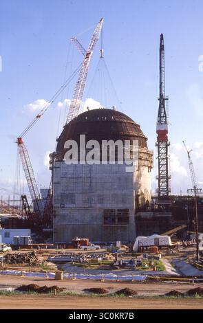 Bay City Texas, États-Unis : construction au South Texas Nuclear Project. Banque D'Images