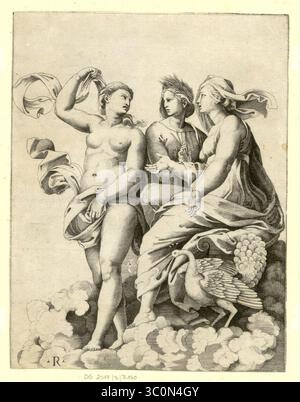 Marco Dente - venus sucht rat BEI Juno und Ceres, Banque D'Images