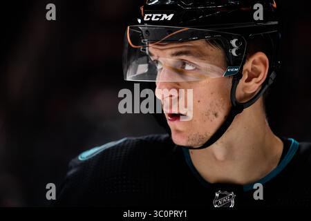 13 décembre 2018 : L'attaquant des Sharks de San Jose Lukas Radil (52 ans) lors du match de la LNH entre les Stars de Dallas et les Sharks de San Jose au SAP Center de San Jose, en Californie. Chris Brown/CSM(image de crédit : &copy ; Chris Brown/CSM via ZUMA Wire) Banque D'Images