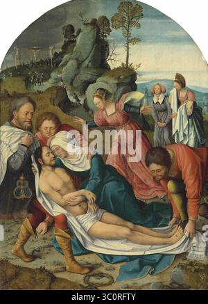 Maître de la légende de la préparation Mary Magdalene - The Lamentation, Lot-6010098 (Cropped). Banque D'Images
