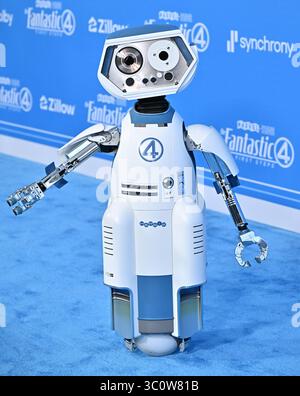 Los Angeles, États-Unis. 21 juillet 2025. H.E.R.B.I.E. arrivée à la première mondiale de « The Fantastic four : First Steps » de Marvel Studios, qui s'est tenue au Pavillon Dorothy Chandler le 21 juillet 2025 à Los Angeles, CA. © Starbuck/ Credit : AFF/Alamy Live News Banque D'Images