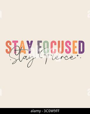 Conception SVG de citation motivationnelle colorée Illustration de Vecteur