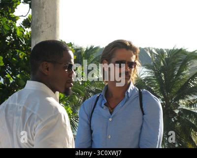 RÉPUBLIQUE DOMINICAINE - 18 NOVEMBRE 2005 : (COUVERTURE EXCLUSIVE) sur le tournage de Miami Vice, les vice-détectives James Crockett (Colin Farrell) et Ricardo Tubbs (lauréat d'un Oscar Jaime Foxx) affrontent le monde de la drogue en Floride dans un remake de la série télévisée classique Miami Vice des années 80. Le 18 novembre 2005 en République Dominicaine. ..People ; Jaime Foxx (crédit image : © SMG via ZUMA Wire) Banque D'Images
