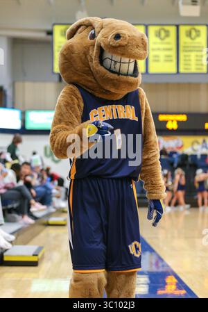 5 janvier 2019 : mascotte de l'Université du centre de l'Oklahoma lors d'un match de basket-ball entre les Bearcats du nord-ouest du Missouri et les Bronchos du centre de l'Oklahoma à Hamilton Field House à Edmond, Oklahoma. Gris Siegel/CSM(image de crédit : &copy ; gris Siegel/CSM via ZUMA Wire) Banque D'Images