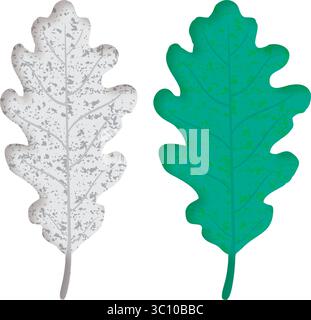 Papier peint pour décoration murale intérieur feuilles 3D. Illustration de Vecteur