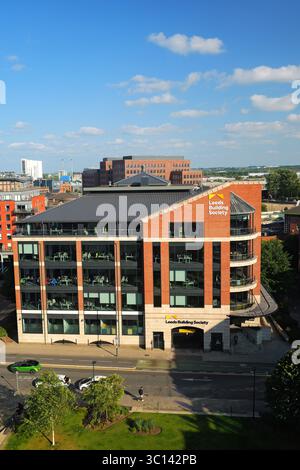 Siège de la Leeds Building Society, Sovereign Square, Leeds, Royaume-Uni Banque D'Images