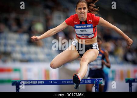 Bochum, Deutschland. 22 juillet 2025. Lena Wernli (sui) ; FISU World University Games - Rhin-Ruhr 2025 AM 22.07.2025 im Lohrheidestadion, Bochum (Nordrhein-Westfalen) crédit : dpa/Alamy Live News Banque D'Images