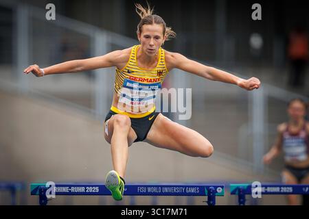 Bochum, Deutschland. 22 juillet 2025. Sabrina Heil (GER) ; FISU World University Games - Rhin-Ruhr 2025 AM 22.07.2025 im Lohrheidestadion, Bochum (Nordrhein-Westfalen) crédit : dpa/Alamy Live News Banque D'Images