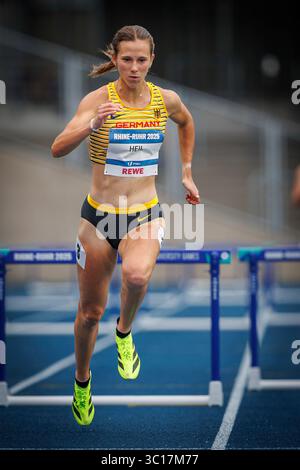 Bochum, Deutschland. 22 juillet 2025. Sabrina Heil (GER) ; FISU World University Games - Rhin-Ruhr 2025 AM 22.07.2025 im Lohrheidestadion, Bochum (Nordrhein-Westfalen) crédit : dpa/Alamy Live News Banque D'Images