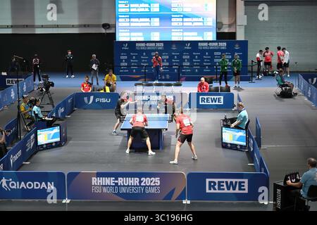 Essen, Allemagne. 22 juillet 2025. Rhin-Ruhr 2025 FISU Games - Tischtennis AM 22.07.2025 in der Messe Essen in Essen Foto : Revierfoto crédit : ddp Media GmbH/Alamy Live News Banque D'Images