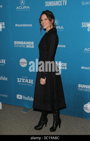 3 février 2019 - Park City, Utah, États-Unis - L'actrice Hilary Swank assiste à la première de ''I am Mother'' au théâtre Eccles lors du Festival du film de Sundance 2019. (Crédit image : © Debby Wong/ZUMA Wire) Banque D'Images