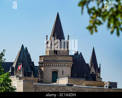 Vue du toit du Château Laurier, Ottawa, Ontario, Canada Banque D'Images