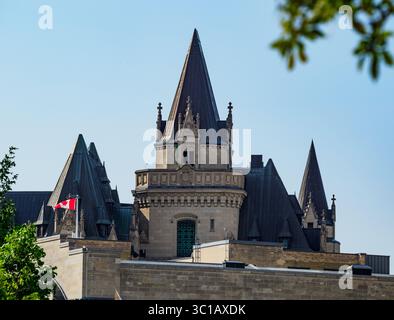 Vue du toit du Château Laurier, Ottawa, Ontario, Canada Banque D'Images