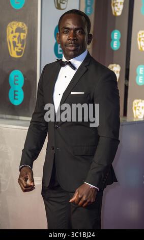 10 février 2019 - Londres, Royaume-Uni - Jimmy Akingbola assiste aux EE British Academy film Awards au Royal Albert Hall de Londres. (Crédit image : © Gary Mitchell/SOPA images via ZUMA Wire) Banque D'Images