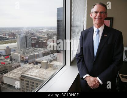 7 mai 2014 - Minneapolis, MN, États-Unis - profil de Richard Davis Président, Président et PDG de US bancorp mercredi 7 mai 2014 à Minneapolis, MN. (Crédit image : Jerry Holt/Minneapolis Star Tribune/TNS via ZUMA Wire) Banque D'Images