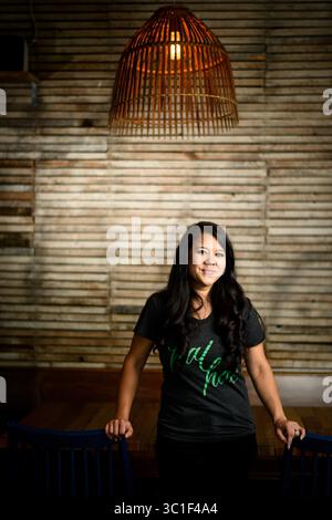 17 mai 2018 - MPLS, MN - Minnesota, USA - Hai Hai copropriétaire Christina Nguyen. ..Restaurant revue de Hai Hai dans le nord-est photographié jeudi 17 mai 2018 à Minneapolis, Minn. (image crédit : Aaron Lavinsky/Minneapolis Star Tribune/TNS via ZUMA Wire) Banque D'Images