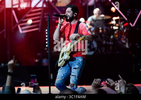 5 mai 2018 - NESOTA, États-Unis - Thomas Rhett s'est produit le samedi 5 mai 2018 au US Bank Stadium de Minneapolis, Minnesota. Le spectacle de la superstar country Kenny Chesney au US Bank Stadium avec Old Dominion, Thomas Rhett et d'autres. Photographié le samedi 5 mai 2018 au US Bank Stadium de Minneapolis, Minnesota (crédit image : Aaron Lavinsky/Minneapolis Star Tribune/TNS via ZUMA Wire) Banque D'Images