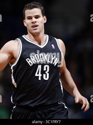 23 janvier 2013 - Minneapolis, Minnesota, É.-U. - Kris Humphries (43), attaquant des nets de Brooklyn, au quatrième trimestre. Brooklyn a battu le Minnesota par un score final de 91-83. - 23 janvier 2013, Minneapolis, Minn. Target Center, NBA, basket-ball, Minnesota Timberwolves v. Brooklyn nets (crédit image : Carlos Gonzalez/Minneapolis Star Tribune/TNS via ZUMA Wire) Banque D'Images