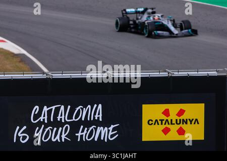 20 février 2019 - Montmelo, BARCELONE, Espagne - la Catalogne est votre bannière lors des essais de pré-saison de formule 1 2019 sur le circuit de Barcelona - Catalunya à Montmelo, Espagne, le 20 février. (Crédit image : © AFP7 via ZUMA Wire) Banque D'Images