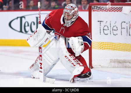 21 février 2019 : le gardien des Canadiens de Montréal Carey Price (31) suit le match des Flyers de Philadelphie au match des Canadiens de Montréal au Centre Bell à Montréal, Québec. David Kirouac/CSM(image de crédit : &copy ; David Kirouac/CSM via ZUMA Wire) Banque D'Images