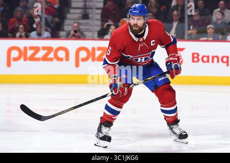 21 février 2019 : la défenseuse des Canadiens de Montréal Shea Weber (6) suit le match des Flyers de Philadelphie au match des Canadiens de Montréal au Centre Bell à Montréal, Québec. David Kirouac/CSM(image de crédit : &copy ; David Kirouac/CSM via ZUMA Wire) Banque D'Images