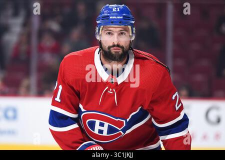21 février 2019 : regardez le centre des Canadiens de Montréal Nate Thompson (21 ans) à l’échauffement avant le match des Flyers de Philadelphie des Canadiens de Montréal au Centre Bell à Montréal, Québec. David Kirouac/CSM(image de crédit : &copy ; David Kirouac/CSM via ZUMA Wire) Banque D'Images