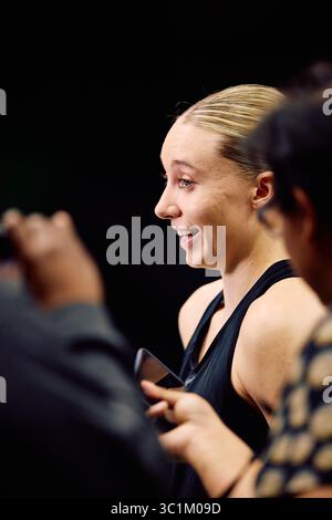 Seattle, Washington, États-Unis. 22 juillet 2025. PAIGE BUECKERS (5) des Dallas Wings se réchauffe avant le match WNBA entre le Storm de Seattle et les Dallas Wings le 22 juillet 2025 au Climate Pledge Arena de Seattle, Washington. (Crédit image : © Richard Dizon/ZUMA Press Wire) USAGE ÉDITORIAL SEULEMENT ! Non destiné à UN USAGE commercial ! Banque D'Images