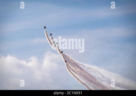 Les flèches rouges - Battle of Britain Airshow 2025 - aérodrome Headcorn Banque D'Images