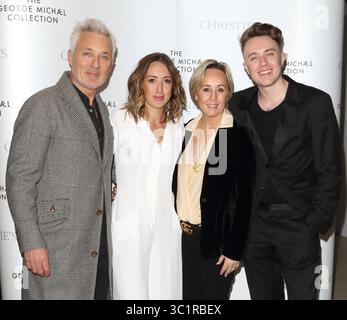 12 mars 2019 - Londres, Royaume-Uni - (de gauche à droite) Martin Kemp, Harleymoon Kemp, Shirlie Kemp et Roman Kemp à la Collection George Michael - vue privée VIP et réception à Christies, St James. (Crédit image : © Keith Mayhew/SOPA images via ZUMA Wire) Banque D'Images