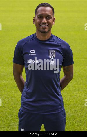 Almelo, pays-Bas. 23 juillet 2025. ALMELO, 22-07-2025, stade Asito, saison 2025/2026, football néerlandais Eredivisie, Photocall Heracles Almelo, Ashen Baidjnath (Heracles Almelo) crédit : Pro Shots/Alamy Live News Banque D'Images
