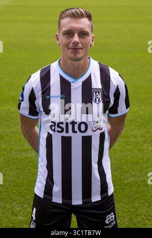 Almelo, pays-Bas. 23 juillet 2025. ALMELO, 22-07-2025, stade Asito, saison 2025/2026, football néerlandais Eredivisie, Photocall Heracles Almelo, Damon Mirani (Heracles Almelo) crédit : Pro Shots/Alamy Live News Banque D'Images