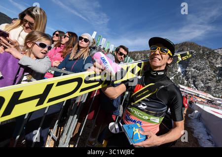 22 mars 2019 - Planica, Slovénie - Noriaki Kasai du Japon est vu lors de la compétition individuelle de la Coupe du monde de saut à ski FIS Flying Hill à Planica. (Crédit image : © Milos Vujinovic/SOPA images via ZUMA Wire) Banque D'Images