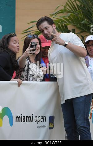 22 mars 2019 - Miami Gardens, Floride, États-Unis d'Amérique - MIAMI GARDENS, FLORIDE - 22 MARS : Alexis Ohanian le jour 5 de l'Open de Miami présenté par Itau au Hard Rock Stadium le 22 mars 2019 à Miami Gardens, Floride..personnes : Alexis Ohanian. (Crédit image : © SMG via ZUMA Wire) Banque D'Images