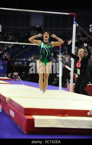23 mars 2019 - Londres, Royaume-Uni - Ellie Black vue en action lors des Superstars of Gymnastics, un tout nouvel événement décrit comme un événement de gymnastique Strictly Come, organisé au 02 Arena. .L'événement sera diffusé en direct et exclusivement sur la plateforme mondiale de streaming sportif DAZN en Amérique. (Crédit image : © Terry Scott/SOPA images via ZUMA Wire) Banque D'Images