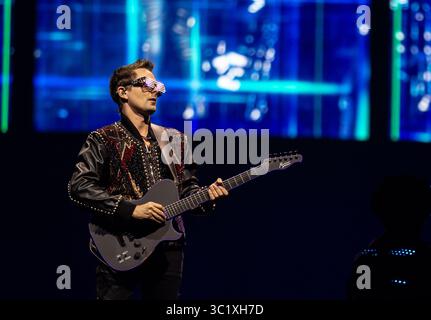 26 mars 2019 - Atlanta, GA, États-Unis - ATLANTA, GÉORGIE - MARS 26 : Matt Bellamy de Muse se produit en concert au State Farm Arena le 23 mars 2019 à Atlanta, Géorgie. Photo : Ryan Fleisher/imageSPACE (crédit image : © Imagespace via ZUMA Wire) Banque D'Images